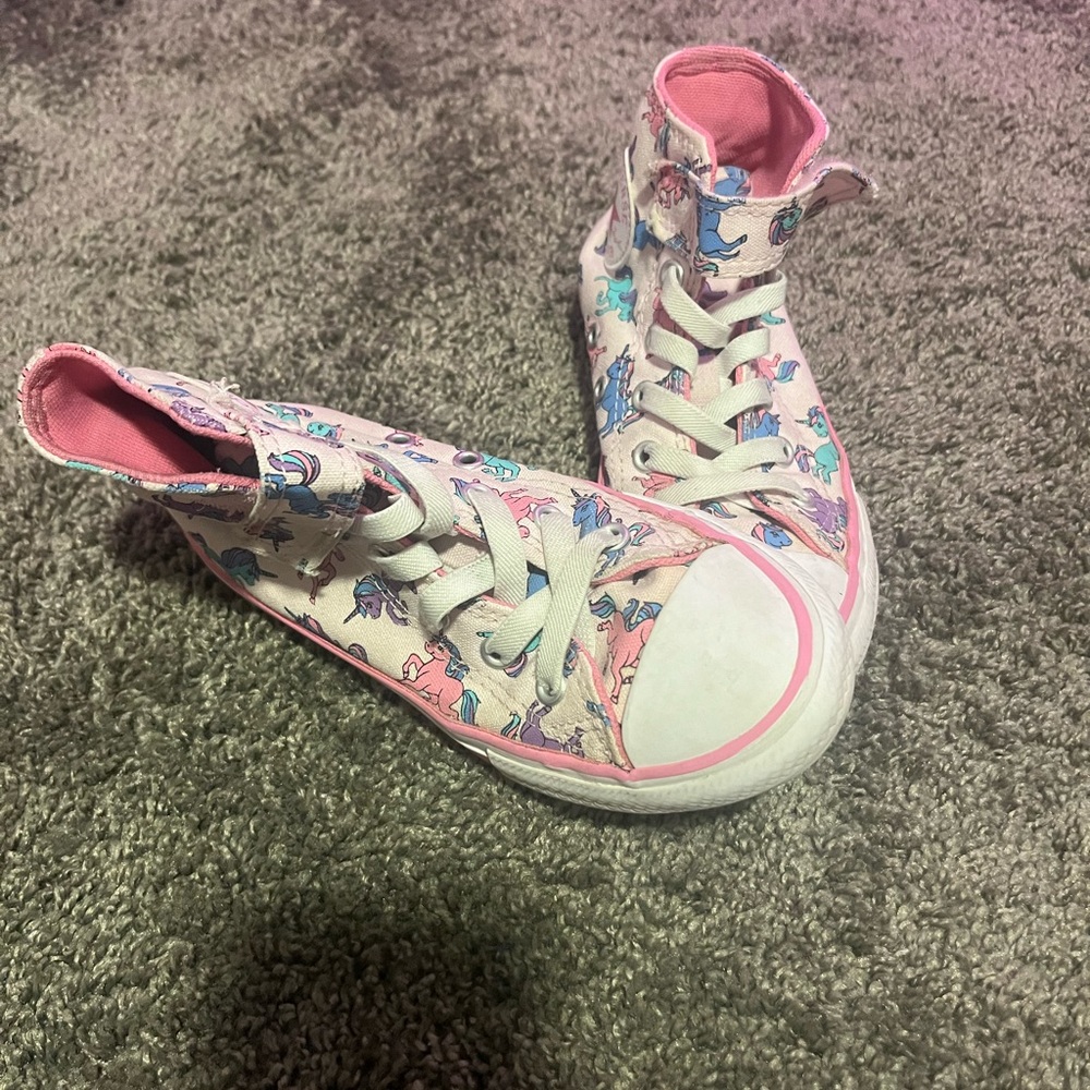 Pink unicorn converse